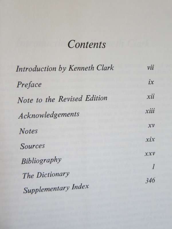 HALL`S DICTIONARY FO SUBJECTS & SYMBOLS IN ART  Introduction by Kenneth Clark