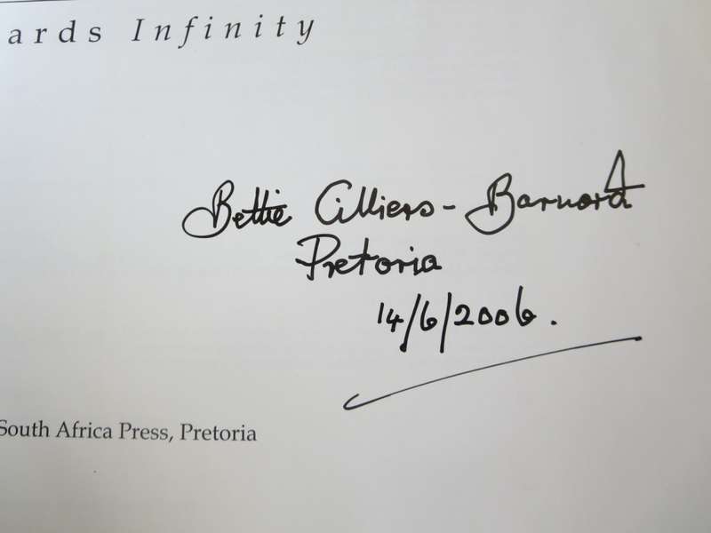 BETTIE CILLIERS-BARNARD. Towards Infinity by Muller Ballot.