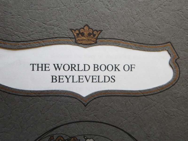 THE WORLD BOOK OF BYLEVELDS Published by  Halbert`s Family Heritage
