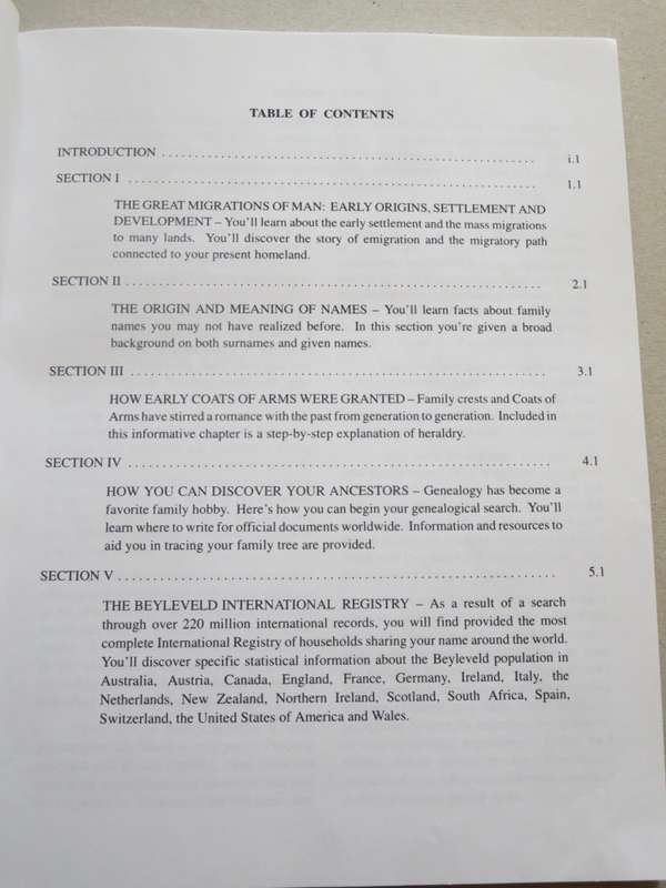 THE WORLD BOOK OF BYLEVELDS Published by  Halbert`s Family Heritage