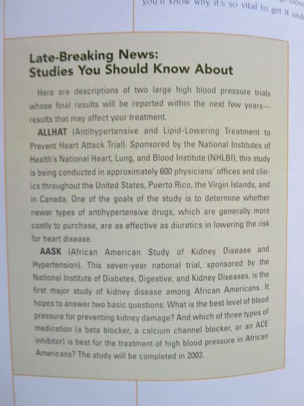 TAKING CHARGE OF HIGH BLOOD PRESSURE  by Susan Perry