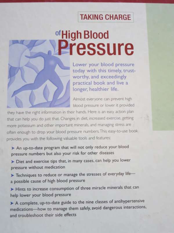 TAKING CHARGE OF HIGH BLOOD PRESSURE  by Susan Perry