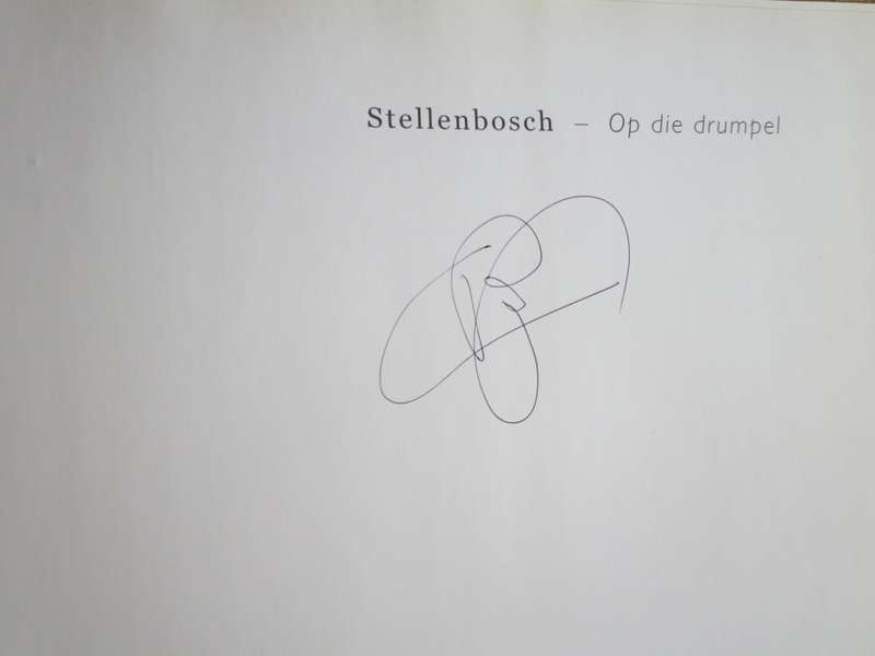 STELLENBOSCH - Op die drumpel  Photographs: Charles Biggs (SIGNED)