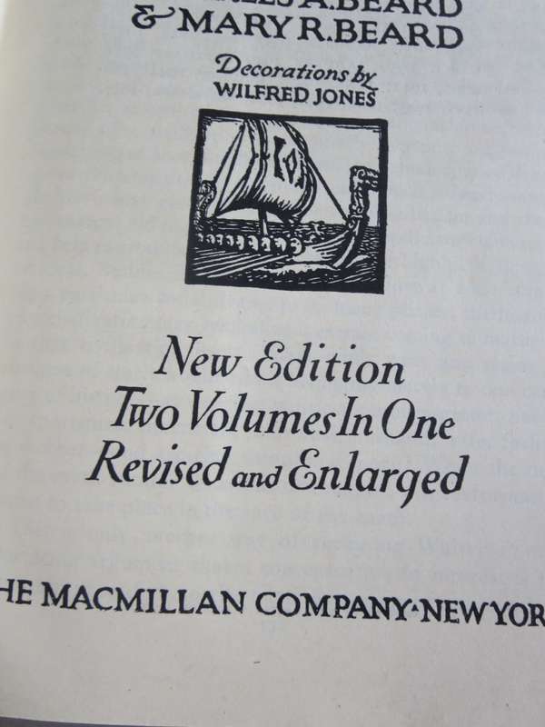 THE RISE OF AMERICAN CIVILIZATION by Charles A. and Mary R. Beard
