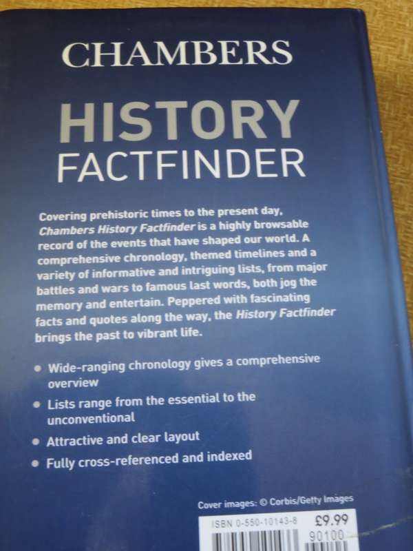 CHAMBERS HISTORY FACTFINDER Facts & figures from prehistory to the present day