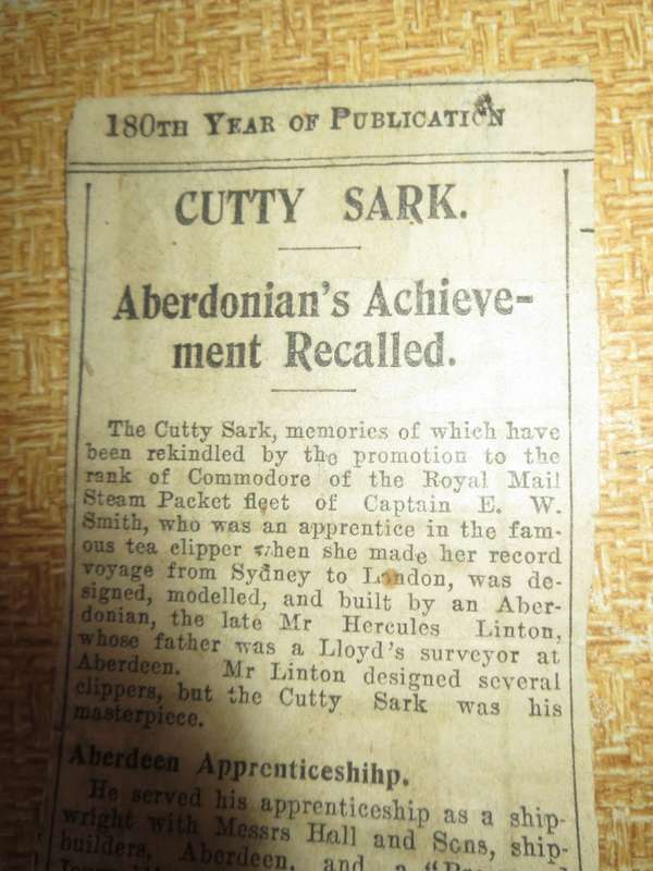 THE LOG OF THE CUTTY SARK. Basil Lubbock