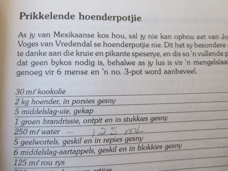 HUISGENOOT POTJIEKOS  deur Marlene Hammann