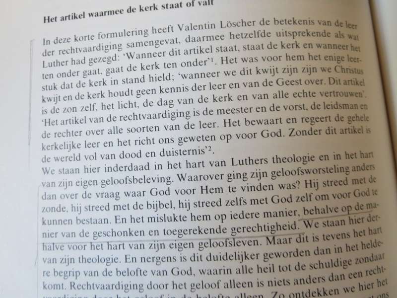 LUTHER  belofte en ervaring  deur Dr. W. van`t Spijker