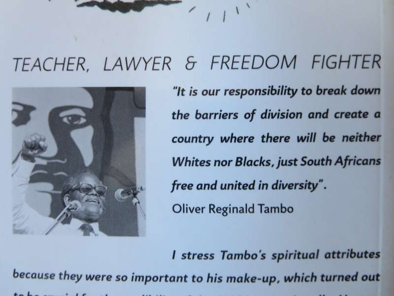 OR TAMBO ( Teacher, Lawyer & Freedom Fighter) Sandi Baai