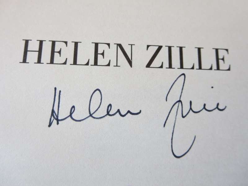 HELEN ZILLE. Not without a Fight. (SIGNED)