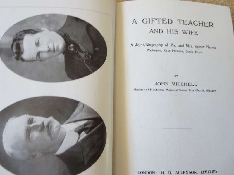 A GIFTED TEACHER AND HIS WIFE by John Mitchell (Founder Wellington Training College) (P)