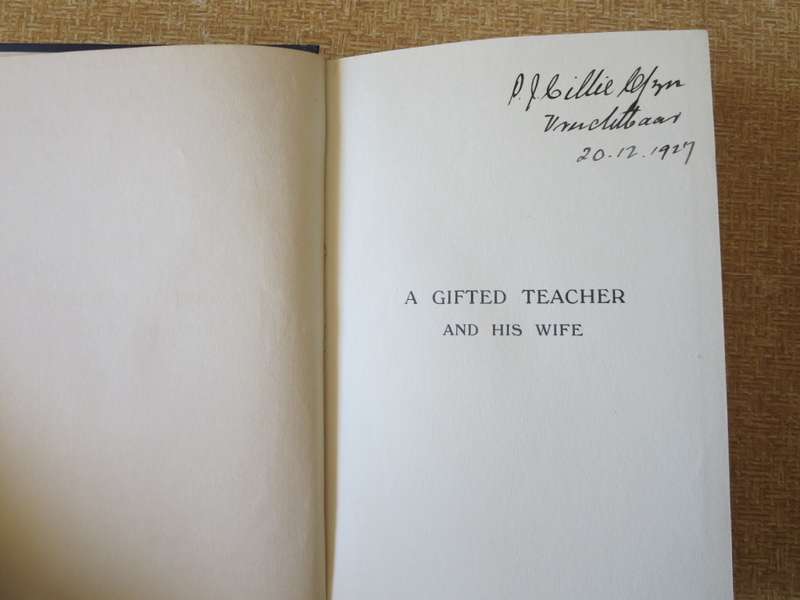 A GIFTED TEACHER AND HIS WIFE by John Mitchell (Founder Wellington Training College) (P)