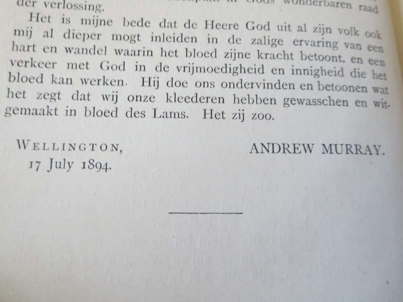 DE KRACHT VAN JEZUS` BLOED door Andrew Murray (P)