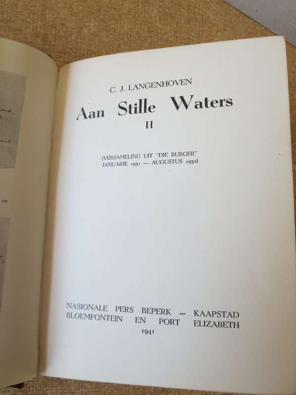 KWARTEEU-SERIE. AAN STILLE WATERS II deur C.J. Langenhoven (P)