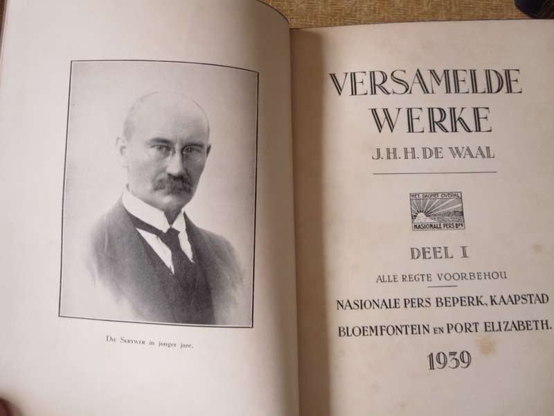 VERSAMELDE WERKE. J.H.H. de Waal. (Agt Volumes). (P)