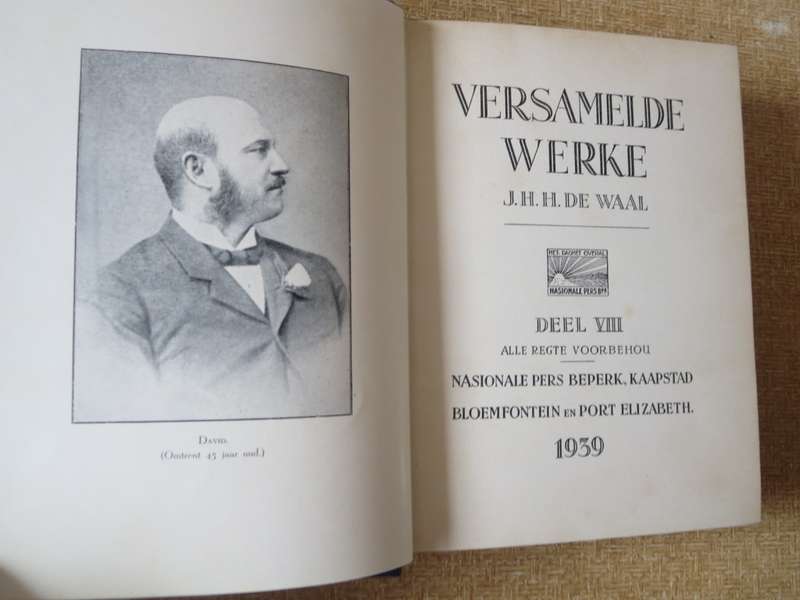 VERSAMELDE WERKE. J.H.H. de Waal. (Agt Volumes). (P)