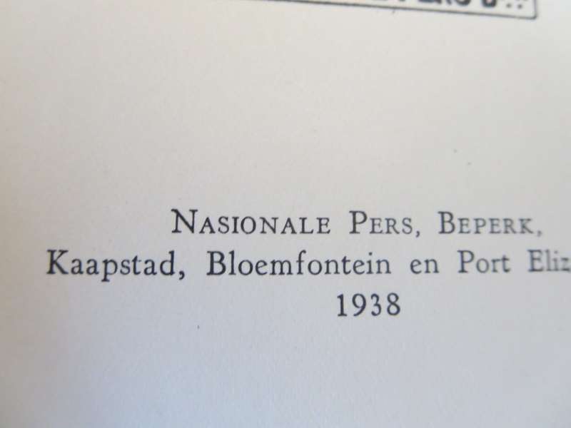 ONS GESKIEDENIS-SERIE. Ons Parool. Dae uit die Dagboek van `n Krygsgevangene. Gustav S. Preller. (P)