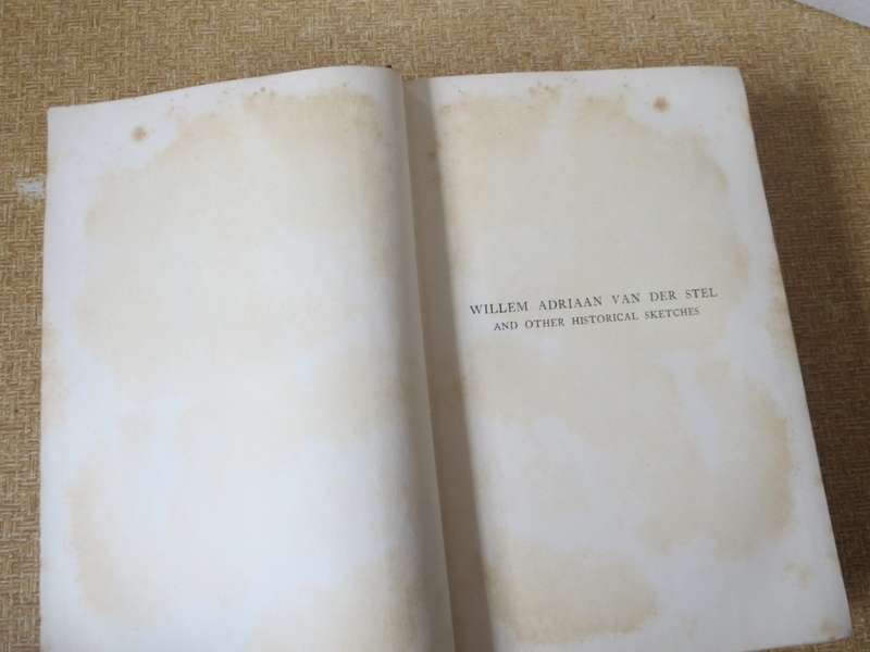 WILLEM ADRIAAN VAN DER STEL AND OTHER HISTORICAL SKETCHES  by George McCall Theal