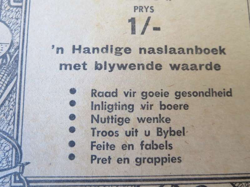 1958 EN 1959 CROWDEN SE ALMANAK EN HUISDOKTER