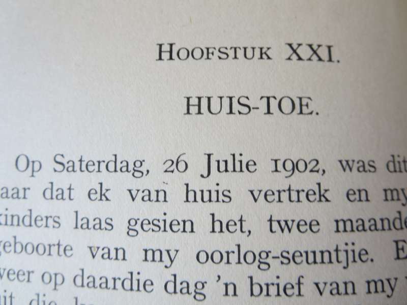 WORSTELJARE deur Ds. A.J.V. Burger. (Anglo-Boereoorlog)   (P)