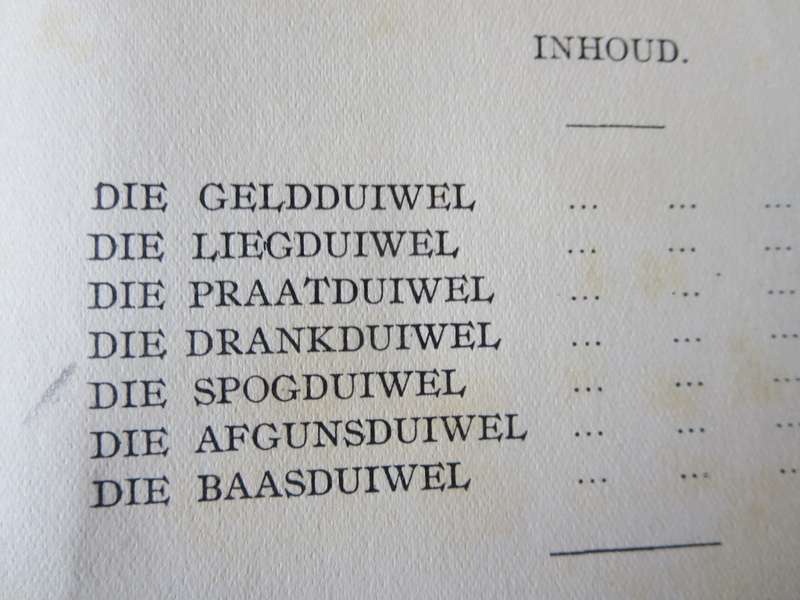 SEWE DUIWELS EN WAT HULLE GEDOEN HET deur Ou Oom Jan.  (P)