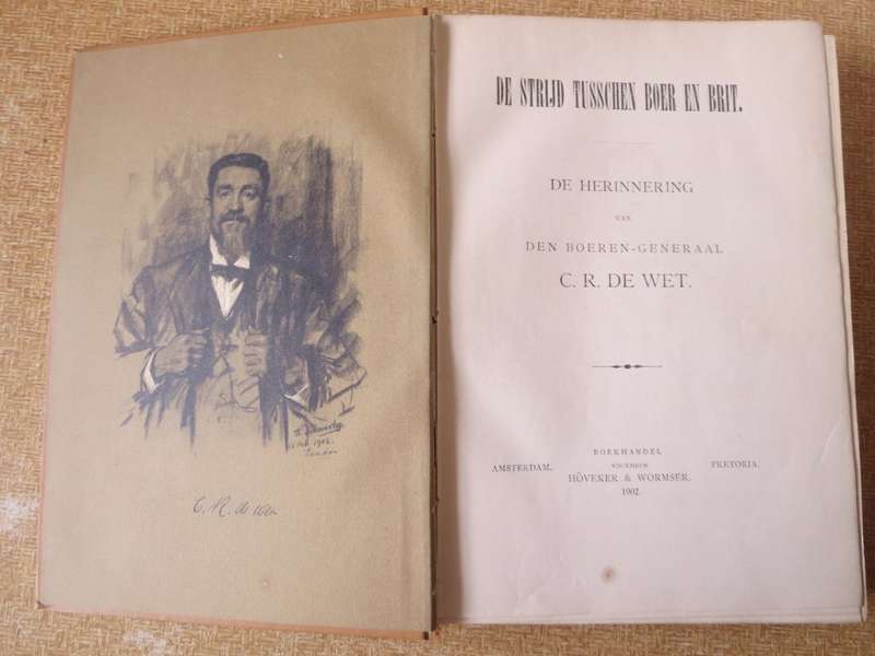 DE STRYD TUSSCHEN BOER EN BRIT.  C.R. de Wet.  (Anglo-Boereoorlog)  (P)