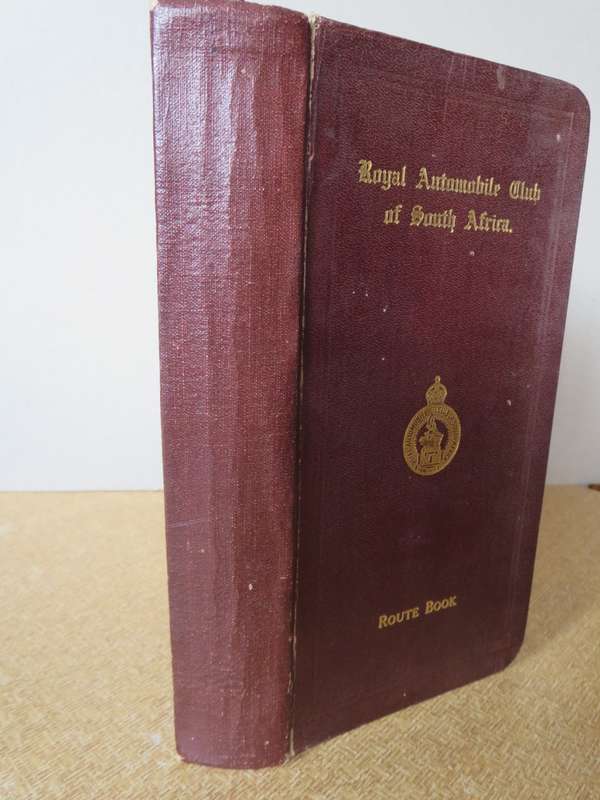 ROYAL AUTOMOBILE CLUB OF SOUTH AFRICA.  Route book 1936. Eighth edition.  (P)
