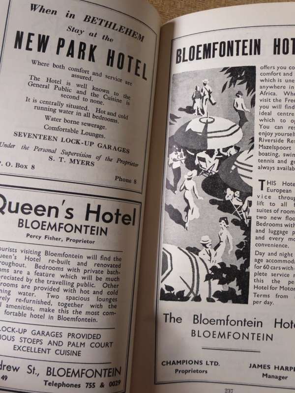 ROYAL AUTOMOBILE CLUB OF SOUTH AFRICA.  Route book 1936. Eighth edition.  (P)