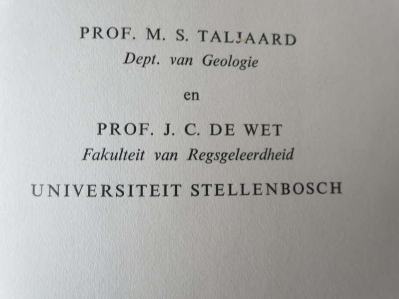 KENNIS EN ONTGINNING VAN KORSWATERS IN SUID-AFRIKA. Prof. M.S. Taljaard/Prof. J.C. de Wet.  (P)