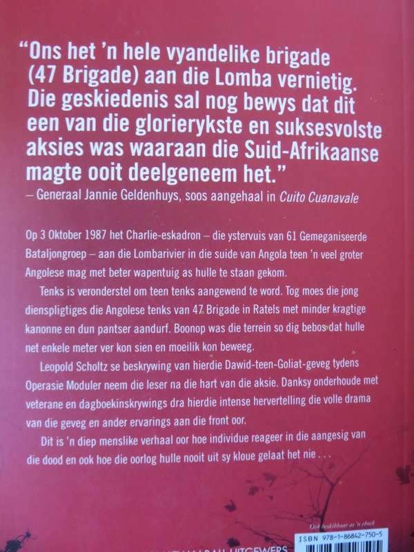 RATELS AAN DIE LOMBA  Die Storie van Charlie-Eskadron  deur Leopold Scholtz