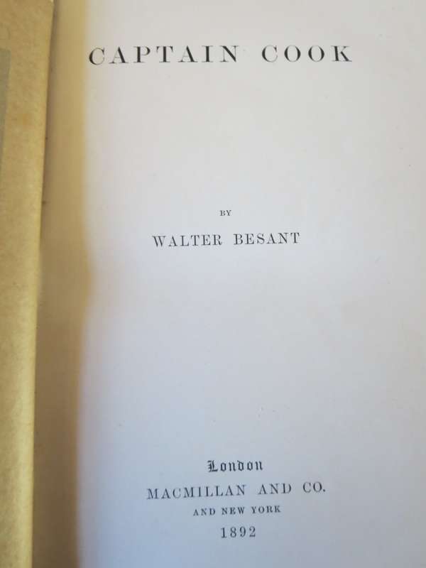 CAPTAIN COOK by Walter Besant (English Men of Action)   (P)
