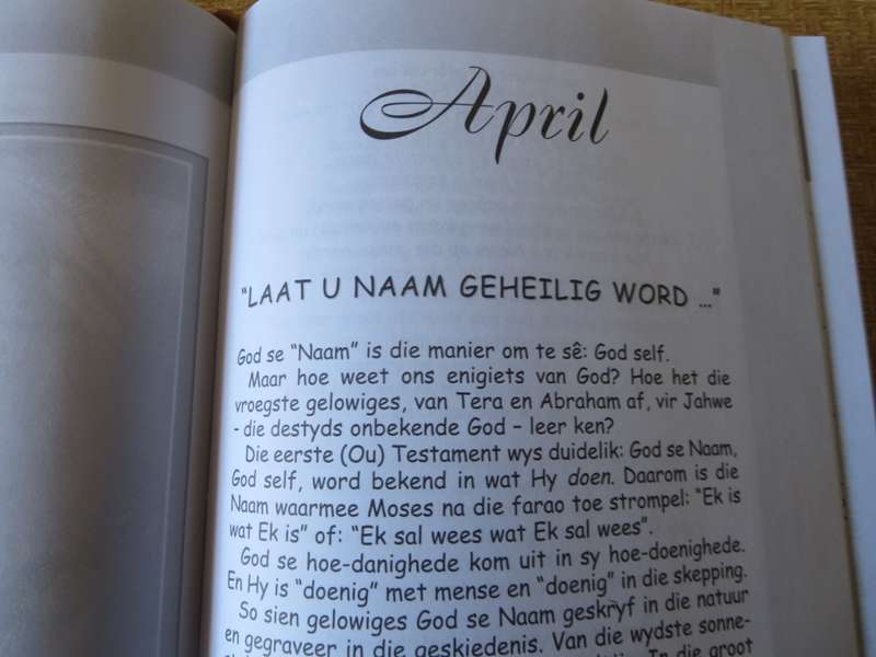 DIE GROOT GEB EDEBOEK  Daaglikse gesprekke met God