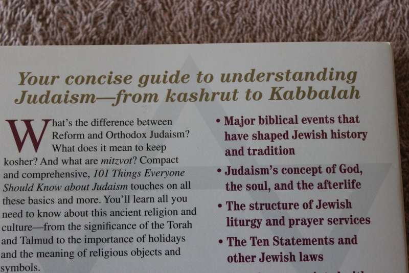 101 THINGS EVERYONE SHOULD KNOW ABOUT JUDAISM by Richard D. Bank / James B. Wiggins.