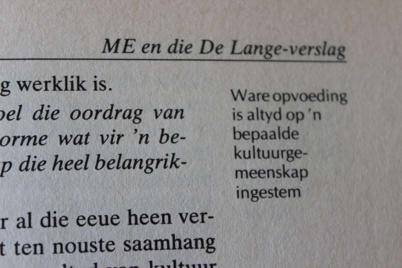 OPVOEDING IN `N VEELVOLKIGE SAMELEWING. G.J.J. Louw
