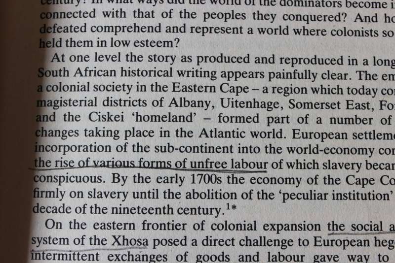 THE MAKING OF THE COLONIAL ORDER. Clifton C. Crais.