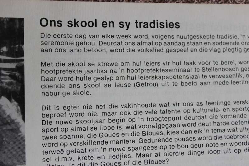 HOËRSKOOL RIVIERSONDEREND. Feesblad 1940-1990.