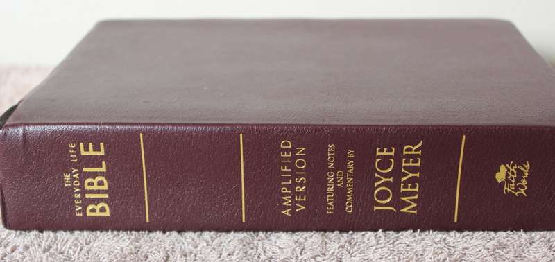 THE EVERYDAY BIBLE. Amplified version. Notes and Commentary by Joyce Meyer.