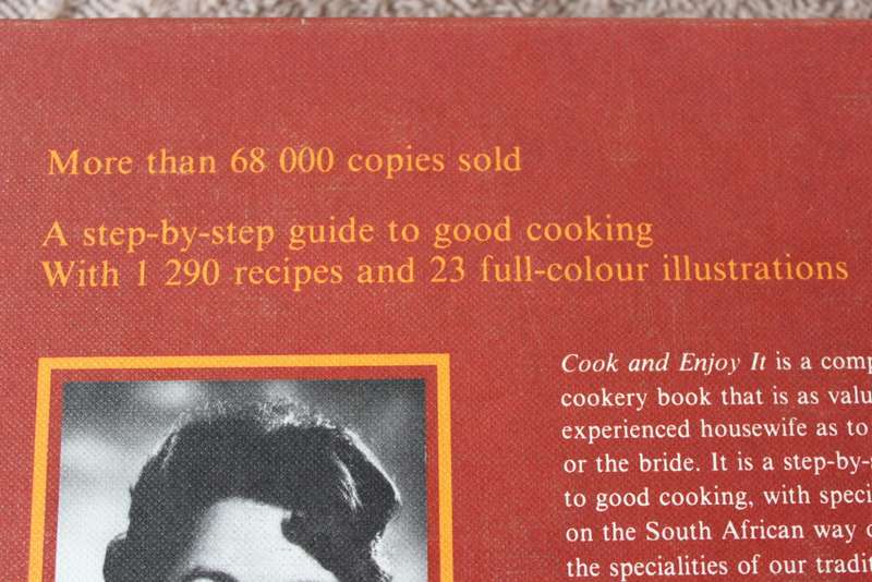 COOK AND ENJOY IT. S.J.A. de Villiers.