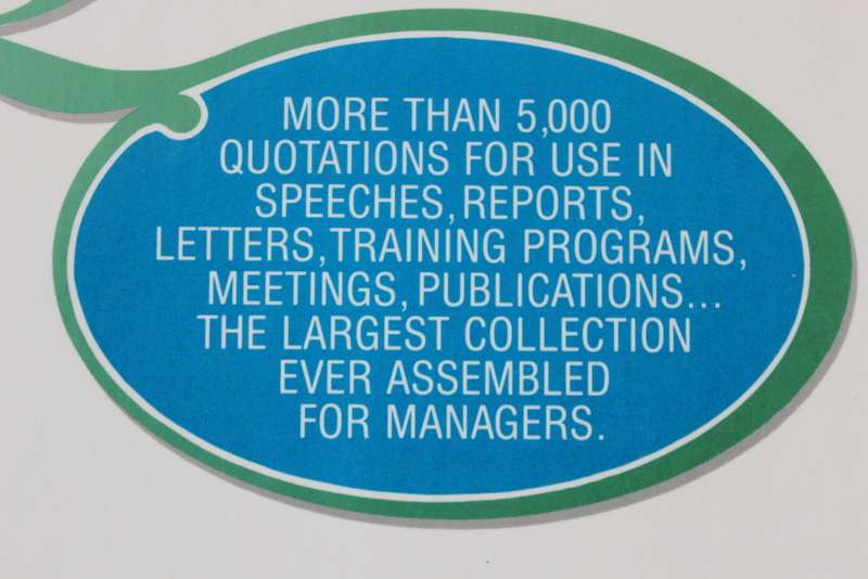THE MANAGER`S BOOK OF QUOTATIONS  by Lewis D. Eigen & Jonathan P. Siegel