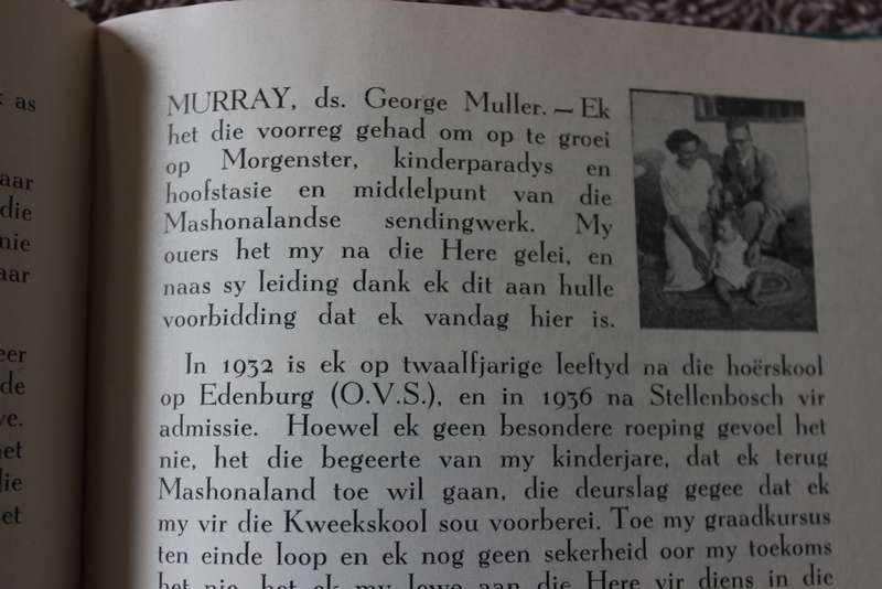 WIE IS WIE IN ONS SENDINGVELDE -  Mashonaland en Betsjoeanaland  Samesteller Ds P.L. Olivier