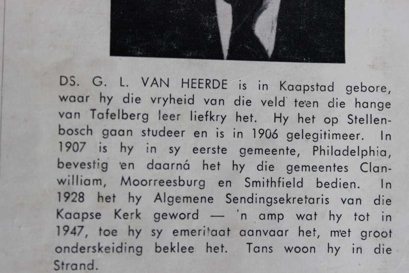 DIE DAG VAN KLEINE DINGE  deur Ds G.L. van Heerde