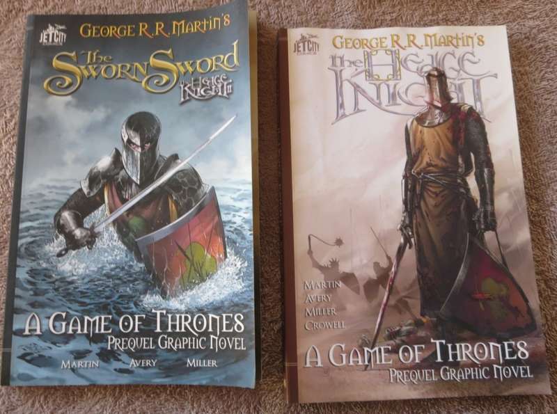 GEORGE R.R. MARTIN. THE HEDGE KNIGHT. THE SWORN SWORD. Prequel Graphic Novels.