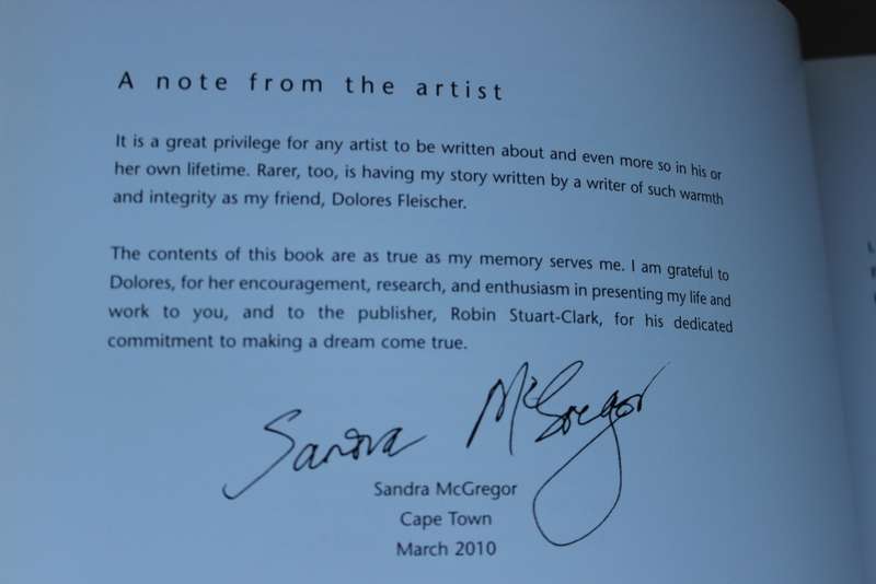 SANDRA McGREGOR. `ONSE ARTIST` IN DISTICT SIX.  Dolores Fleisher.