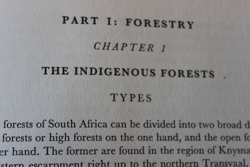 FORESTRY AND FOREST INDUSTRY in South Africa.  Mikael Grut.   (W)