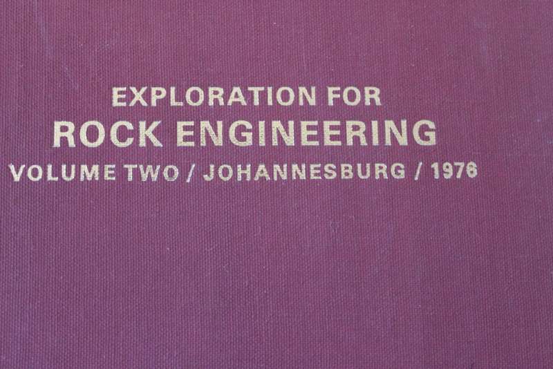EXPLORATION FOR ROCK ENGINEERING. Vol. one and two/Johannesburg/1976. Edited by Z.T. Bieniawski. (W)