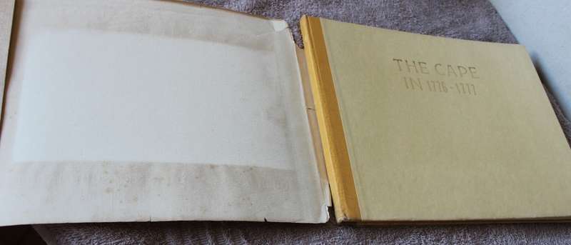 A. HALLEMA. THE CAPE IN 1776-1777. AQUERELLES by Johannes Schumacher.    (W)