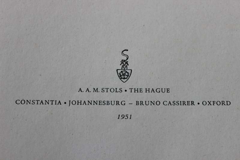 A. HALLEMA. THE CAPE IN 1776-1777. AQUERELLES by Johannes Schumacher.    (W)