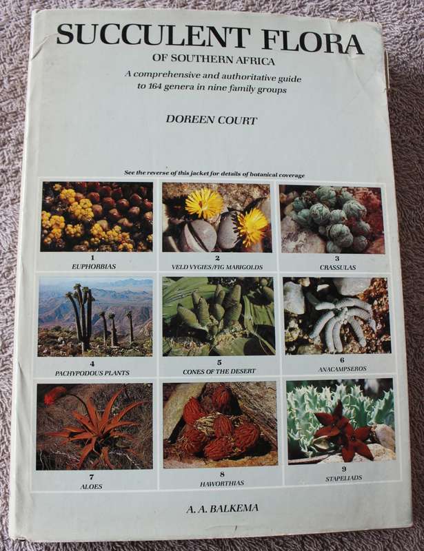 SUCCULENT FLORA OF SOUTHERN AFRICA. Doreen Court.   (W)