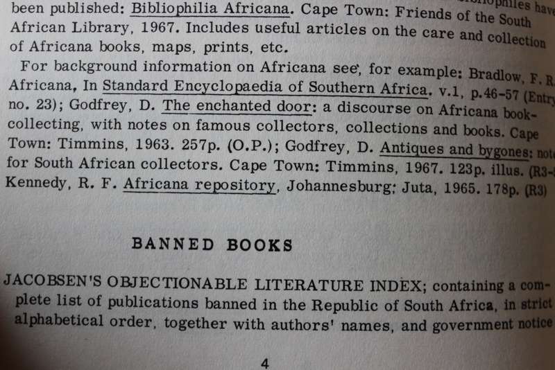 R. MUSIKER. Guide to South African Reference Books. Fifth Edition.    (W)