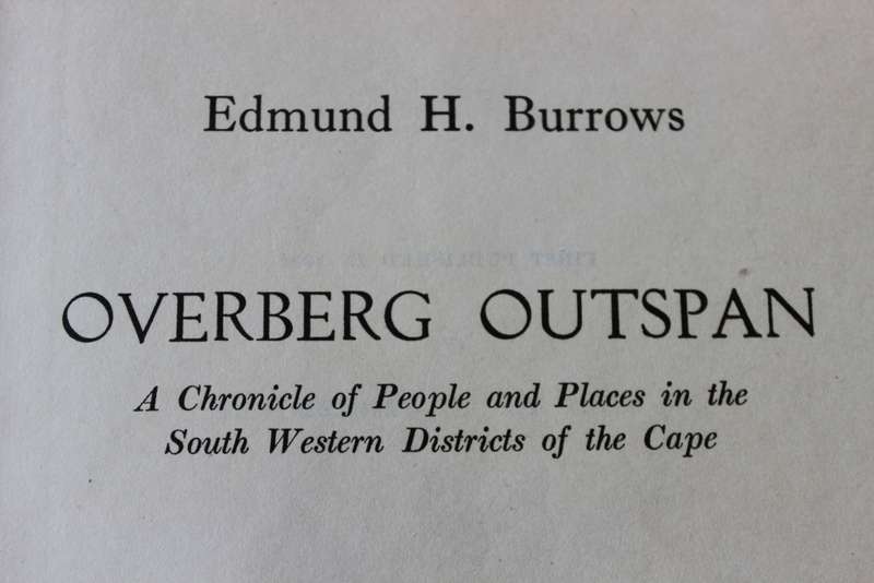 OVERBERG OUTSPAN.  Edmund H. Burrows.   (W)